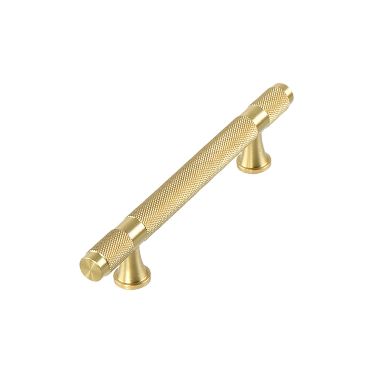 Anti-Slip Textured Brushed Brass Cupboard & Cabinet Door Pull Handle 50–213mm