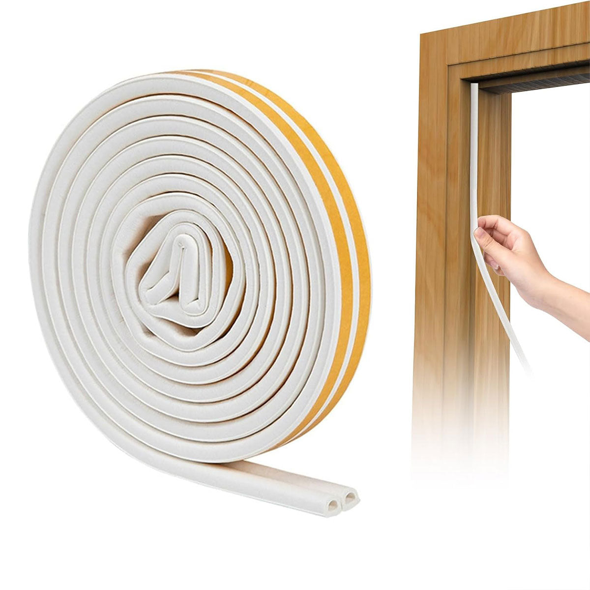 White Self-Adhesive EPDM Foam Door Window Sealing Strip