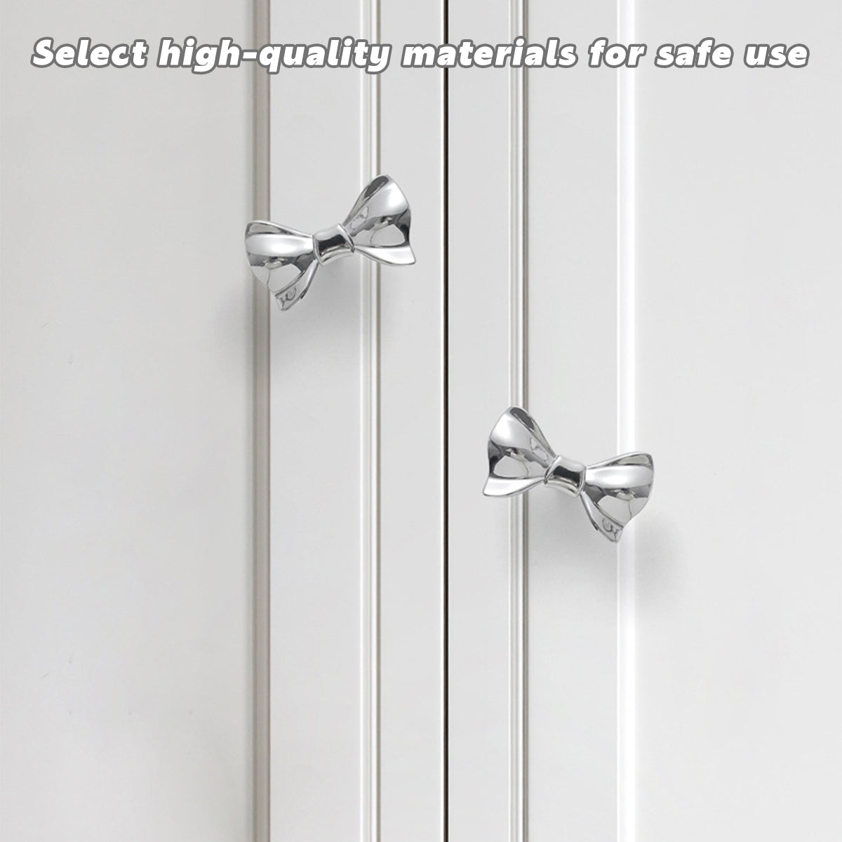 French Bow Brass Cabinet Handle with Two Colour Options