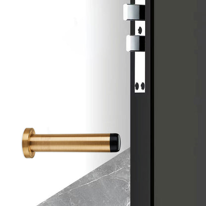 Brass Bathroom Door Stopper Wall-Mount with Rubber Tip