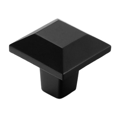 Black Copper Cabinet Handle Single-Hole Mount