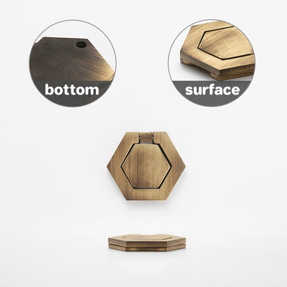 Copper Cabinet Handle with Foldable Ring Pull