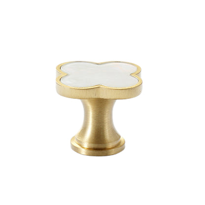Four-Leaf Clover Cabinet Knob Single-Hole Design