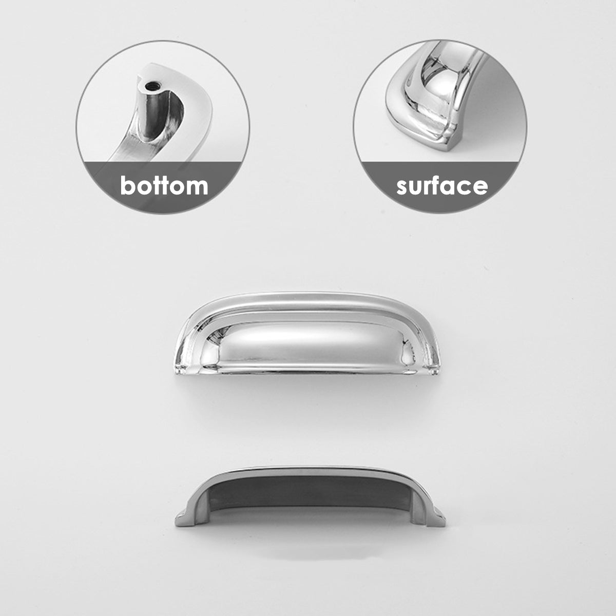 Vintage Metal Alloy Drawer Handle with Single-Hole Design