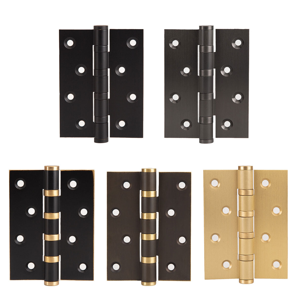 Grey Flat 4 Inch Silent Bearing Brass Door Hinge