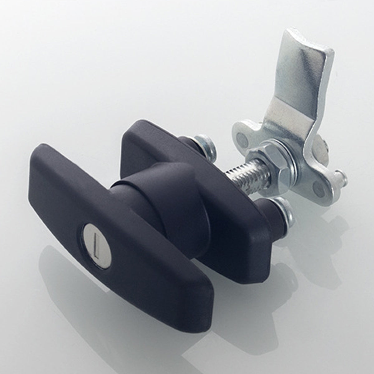 Black Galvanized Steel PA Cabinet Door Lock Latches