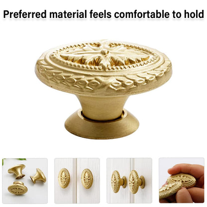 Oval Retro Cabinet Handle Zinc Alloy with Classic Design