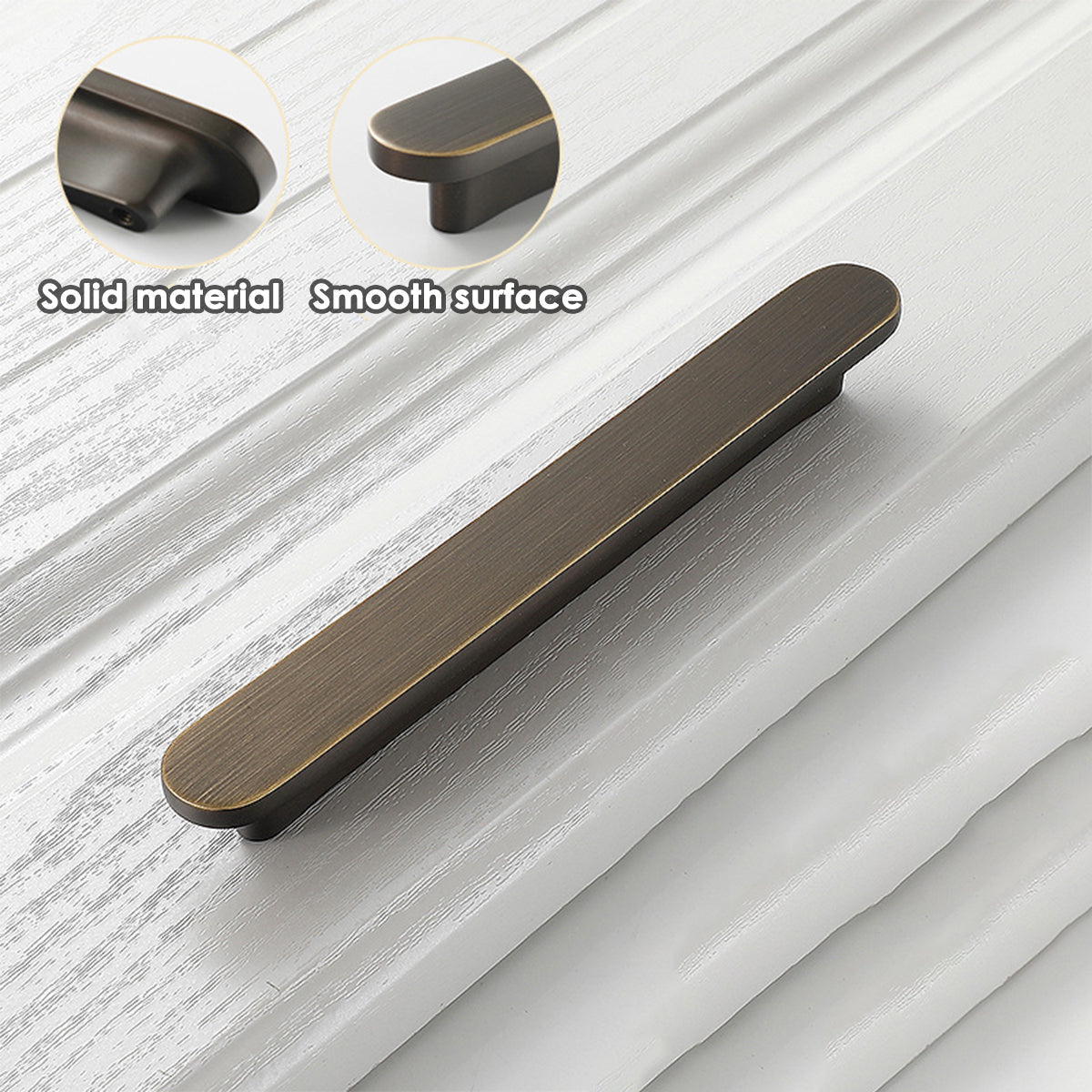 Oval Vintage Drawer Pull with Electroplated Finish