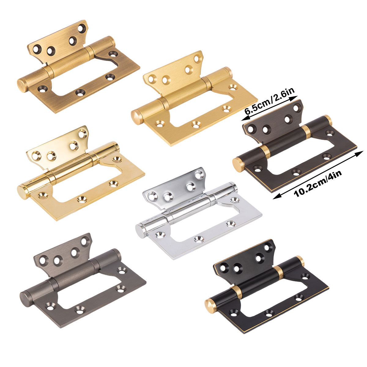 Brass Flush Door Hinges 3.5mm Thick - view 20