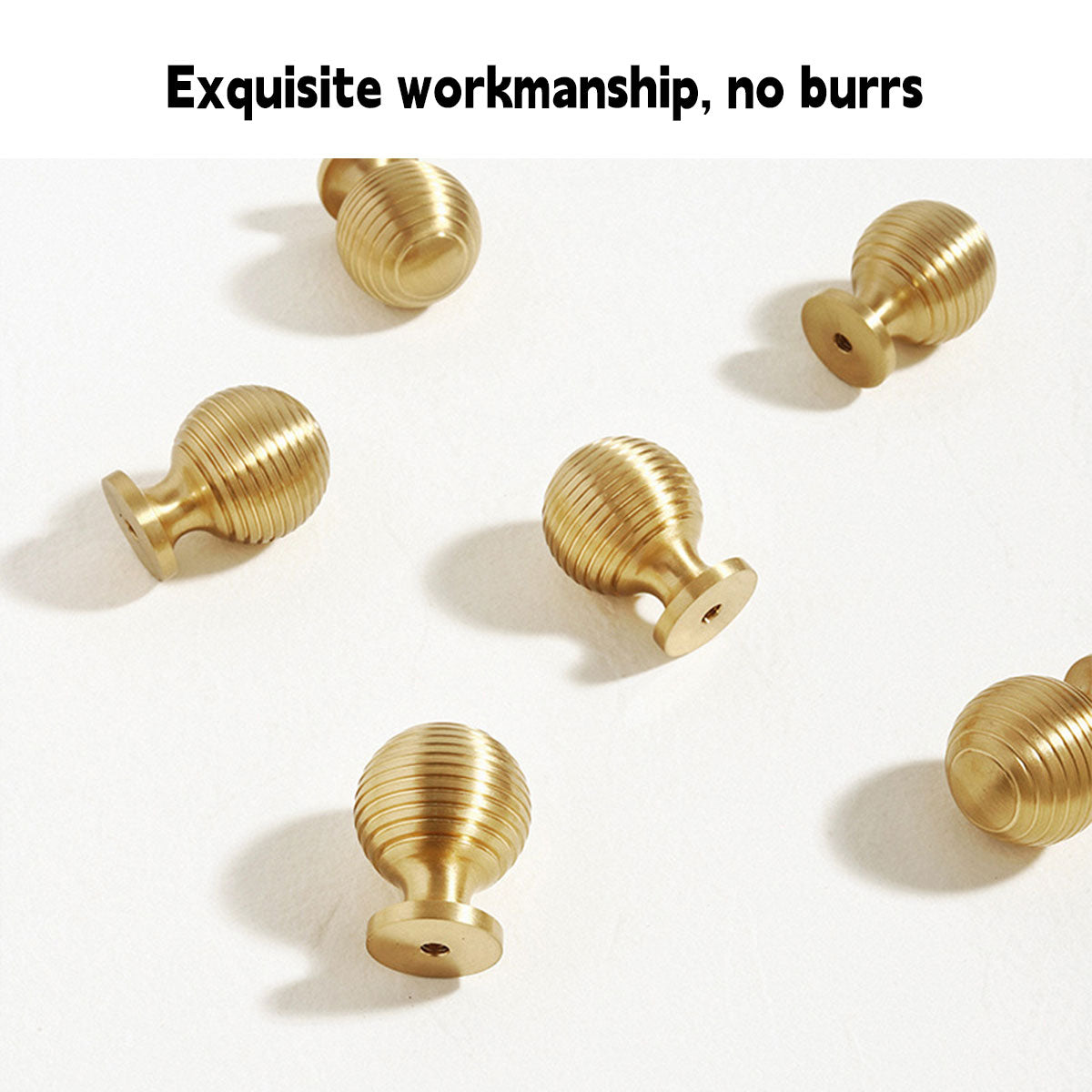 Round Ball Cabinet Handle with Single-Hole Mount