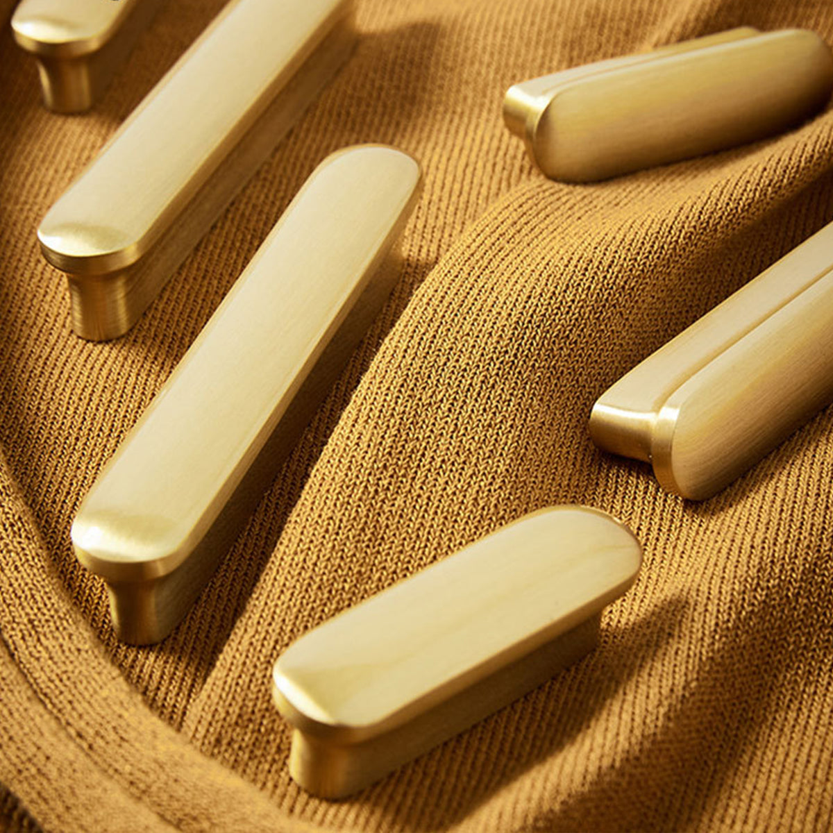 Brushed Brass Cupboard & Cabinet Door Pull Handle 32mm & 64mm