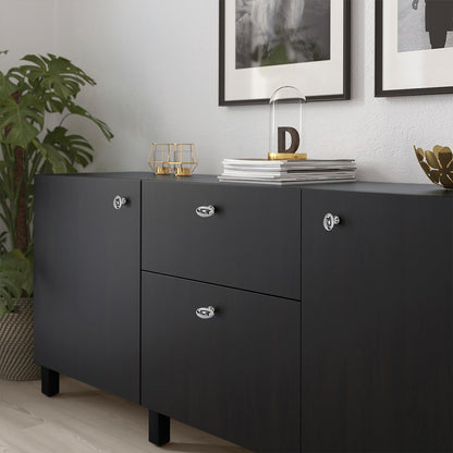 Copper Cabinet Handle Single Hole Pigeon Egg