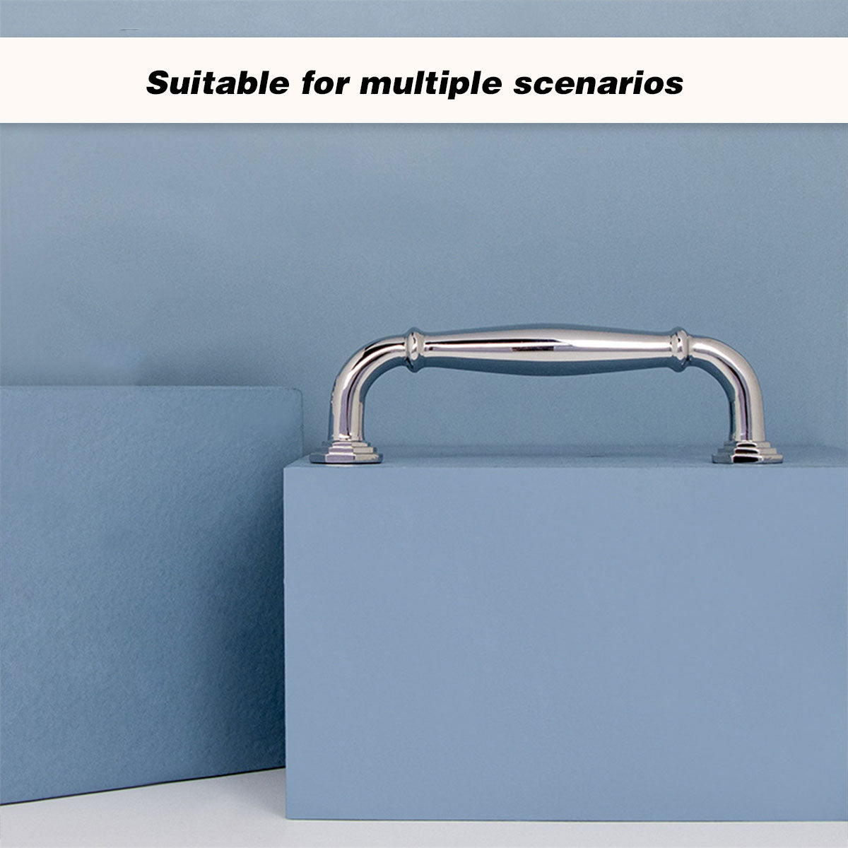 Zinc Alloy Cabinet Handle with Bright Silver Finish