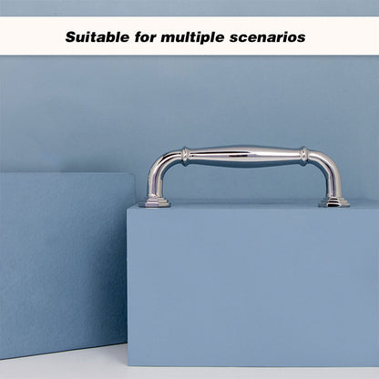 Zinc Alloy Cabinet Handle with Bright Silver Finish