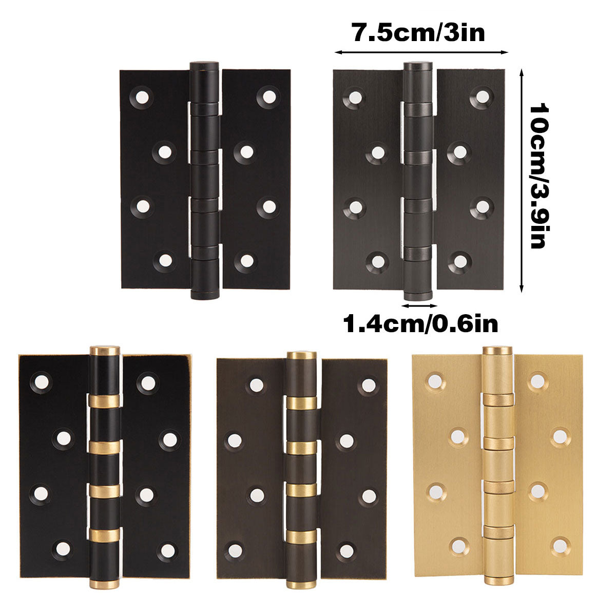 Flat 4 Inch Silent Bearing Stainless Steel Door Hinge