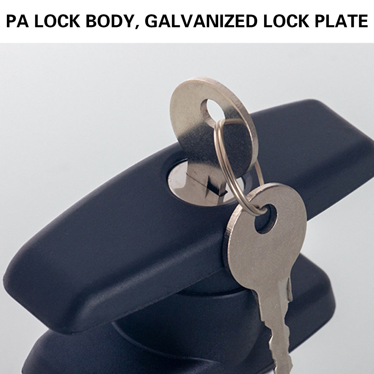 Black Galvanized Steel PA Cabinet Door Lock Latches