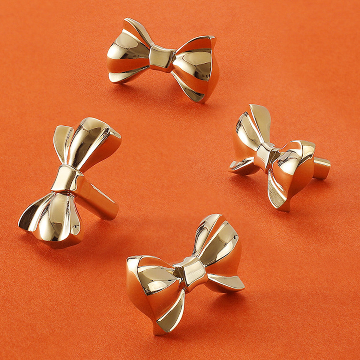 French Bow Brass Cabinet Handle with Two Colour Options