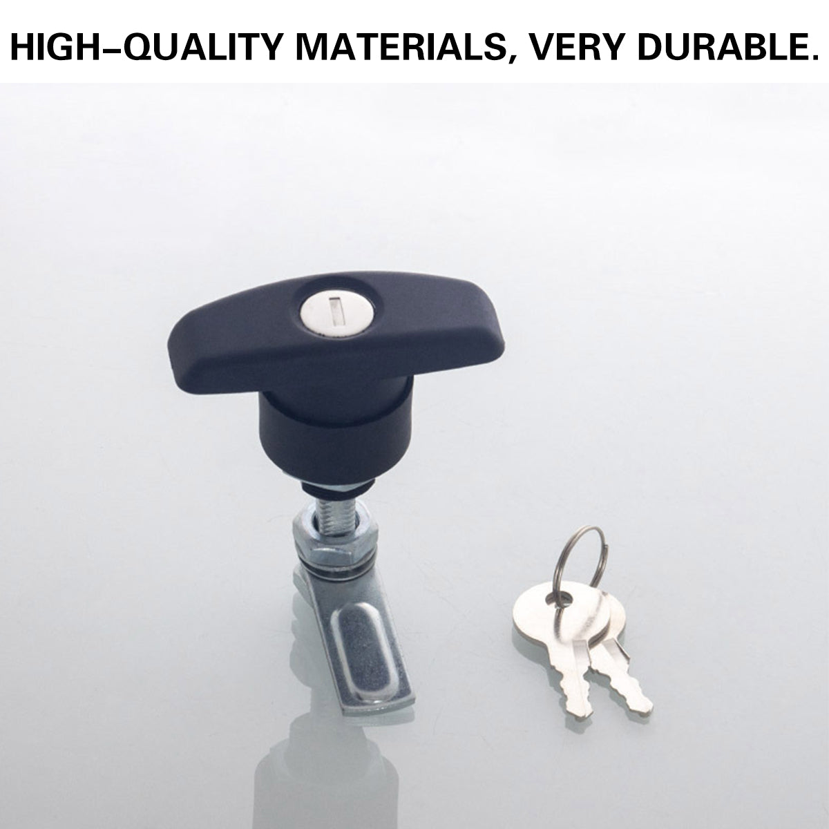 Black Galvanized Steel PA Cabinet Door Lock Latches