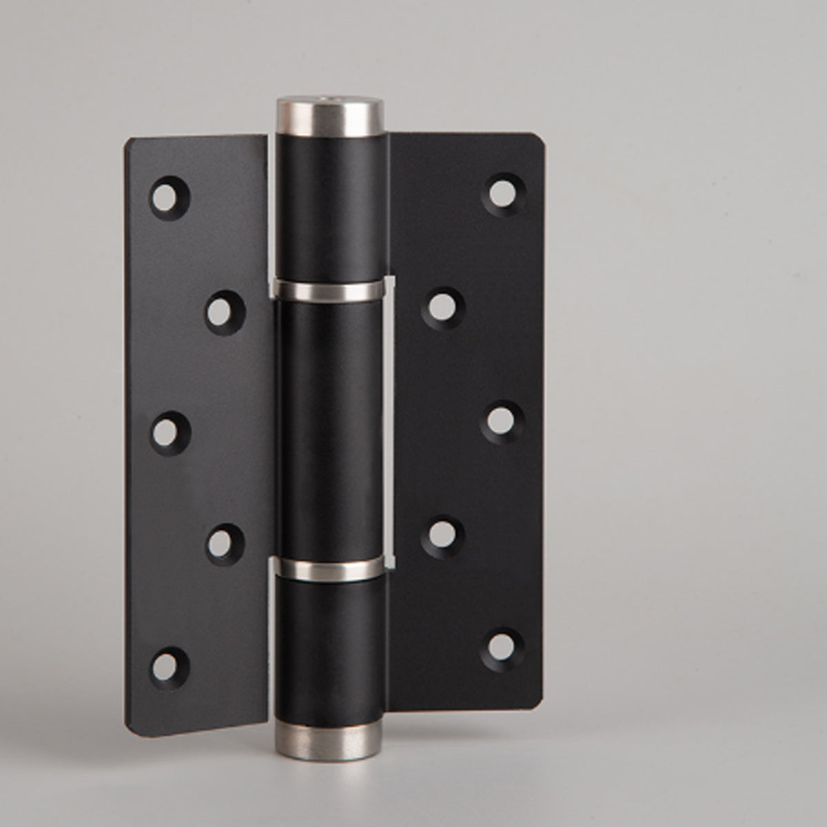 Black Aluminum Alloy Hirline/Flush Door Hinges Auto Close 132x94.5mm