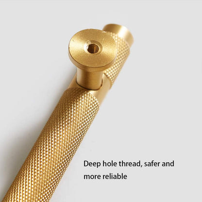 Copper Cabinet Handles with Textured Anti-Slip Grip