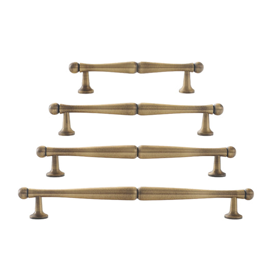 Bronze Brass Cabinet Handle with Brushed Retro Design