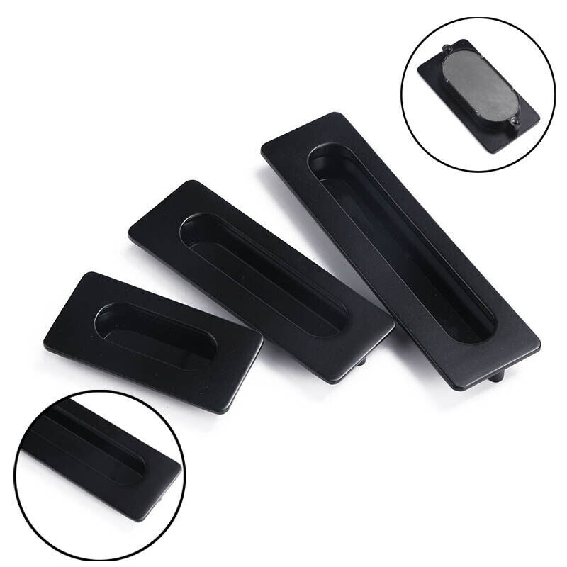 Matte Black Zinc Alloy Interior Sliding Handle