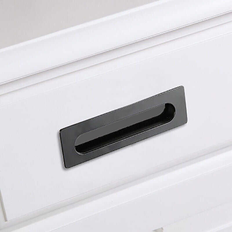 Matte Black Zinc Alloy Interior Sliding Handle