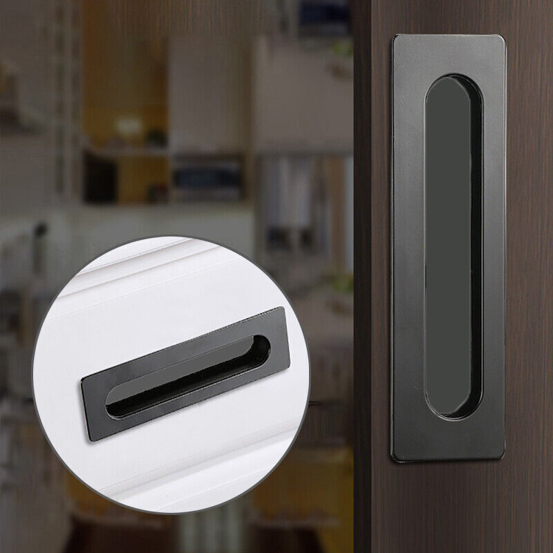 Matte Black Zinc Alloy Interior Sliding Handle