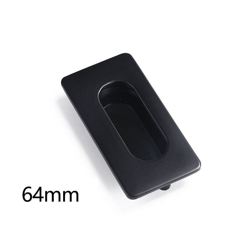 Matte Black Zinc Alloy Interior Sliding Handle