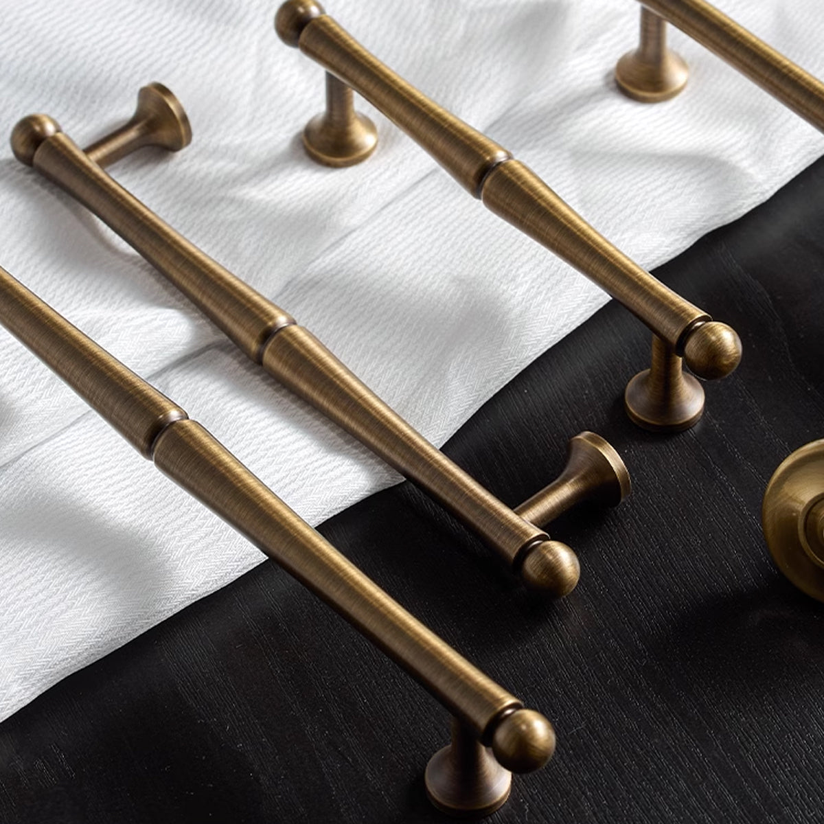 Brushed Bronze Brass Cupboard & Cabinet Door Pull Handle