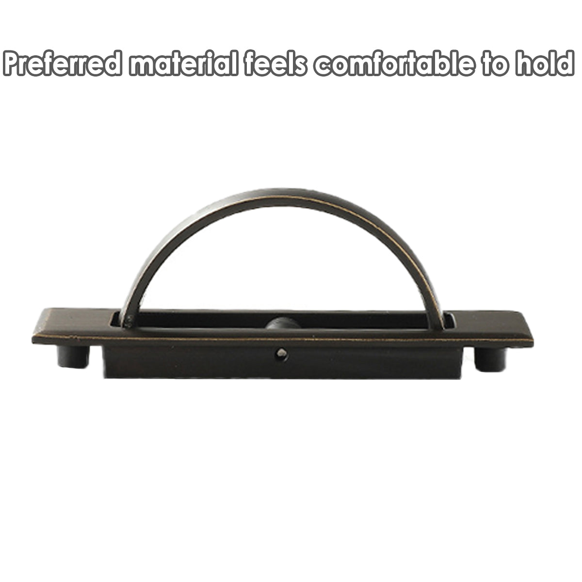 Antique Bronze Brass Interior Sliding Door Handle 98mm x 23mm