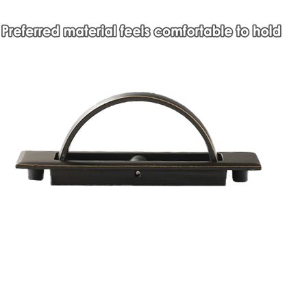 Tatami Cabinet Handle with 180° Rotation and Antique Bronze