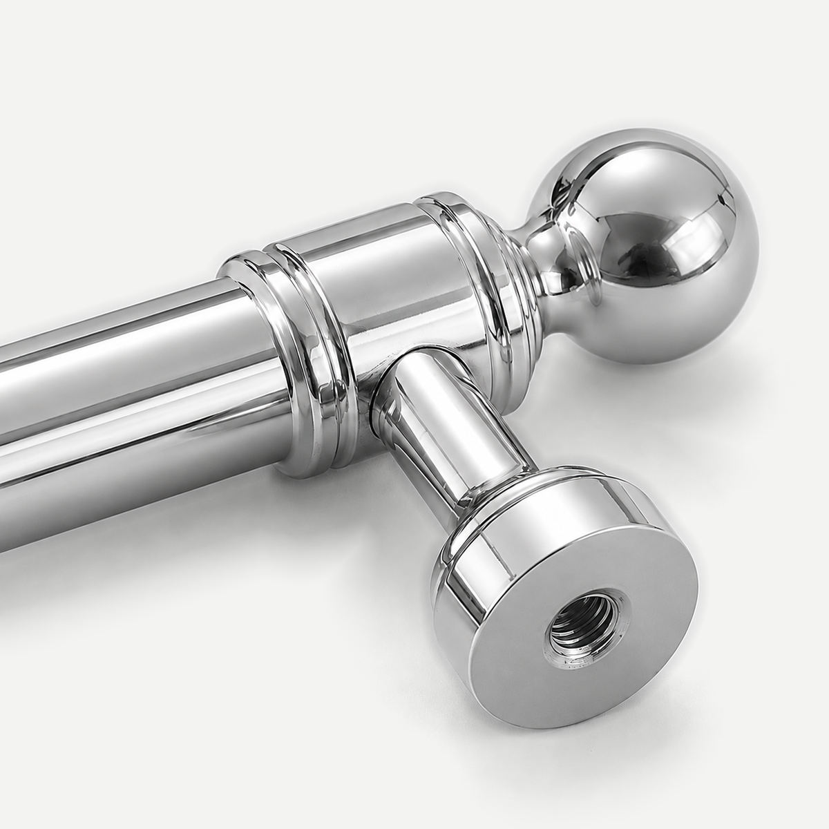 Bright Silver Brass Cabinet Handle 96-320mm — product image 9