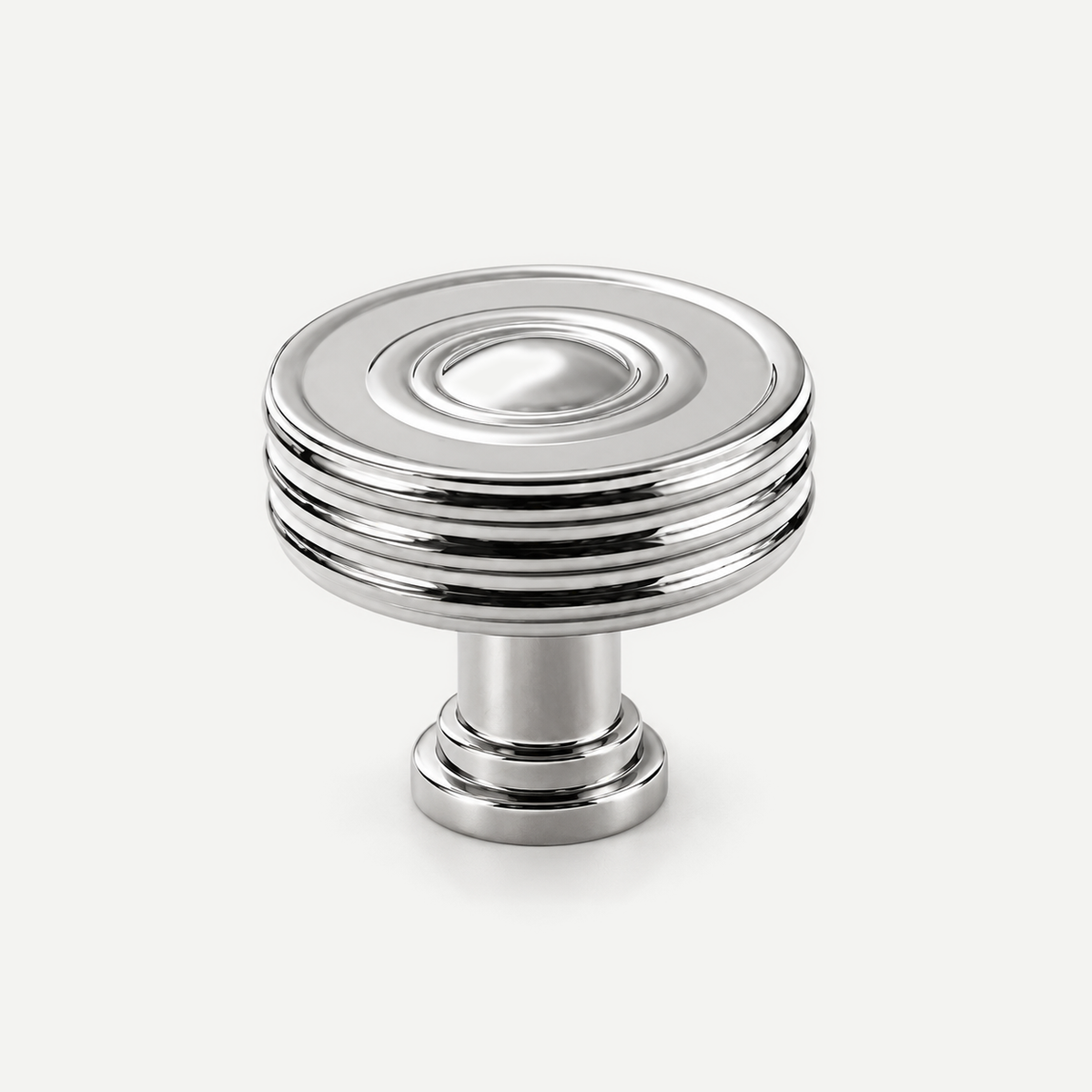 Bright silver brass cabinet hardware - round30