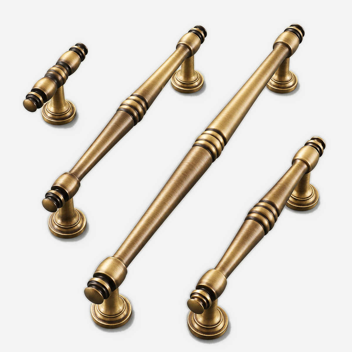 Antique Brass Cabinet Handle 4 Sizes — product image 1