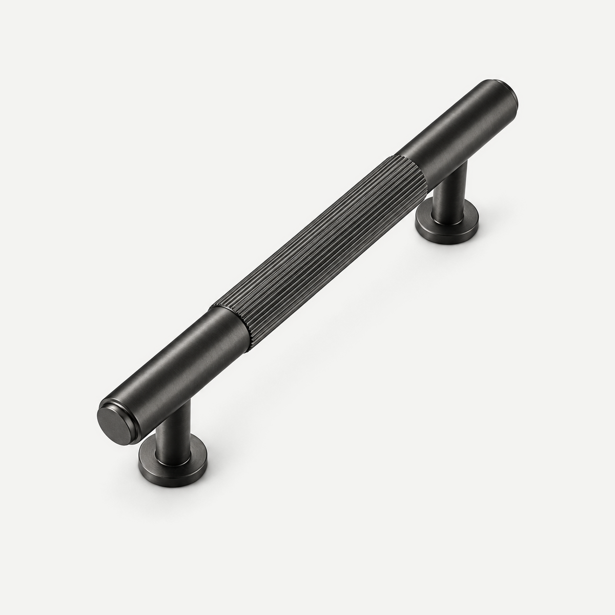 Grey striped cabinet pull - 96 mm hole centres