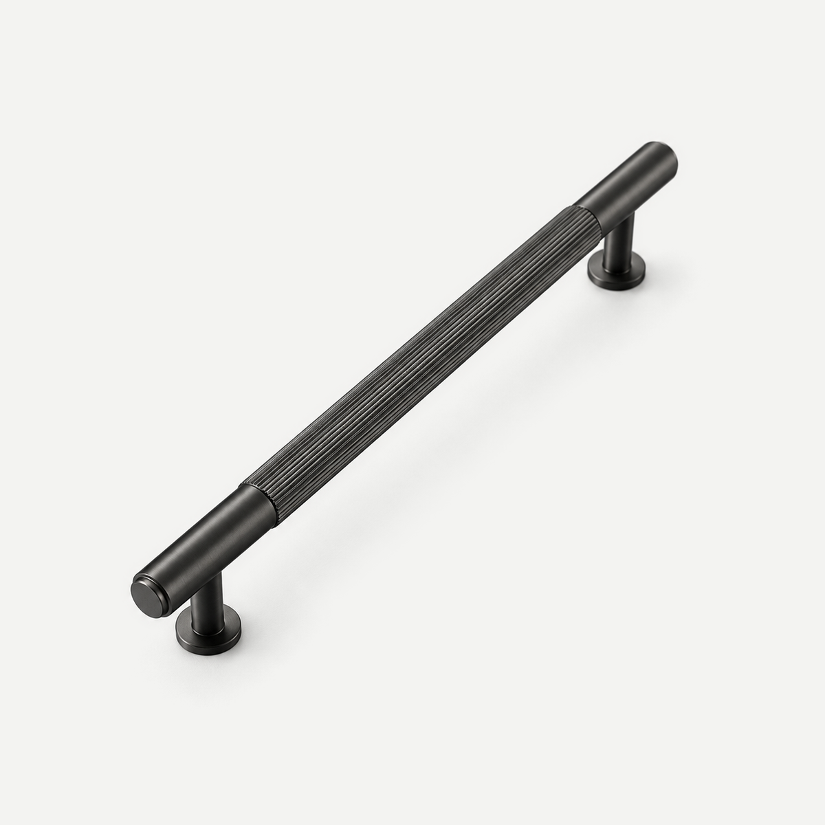 Grey striped cabinet pull - 160 mm hole centres