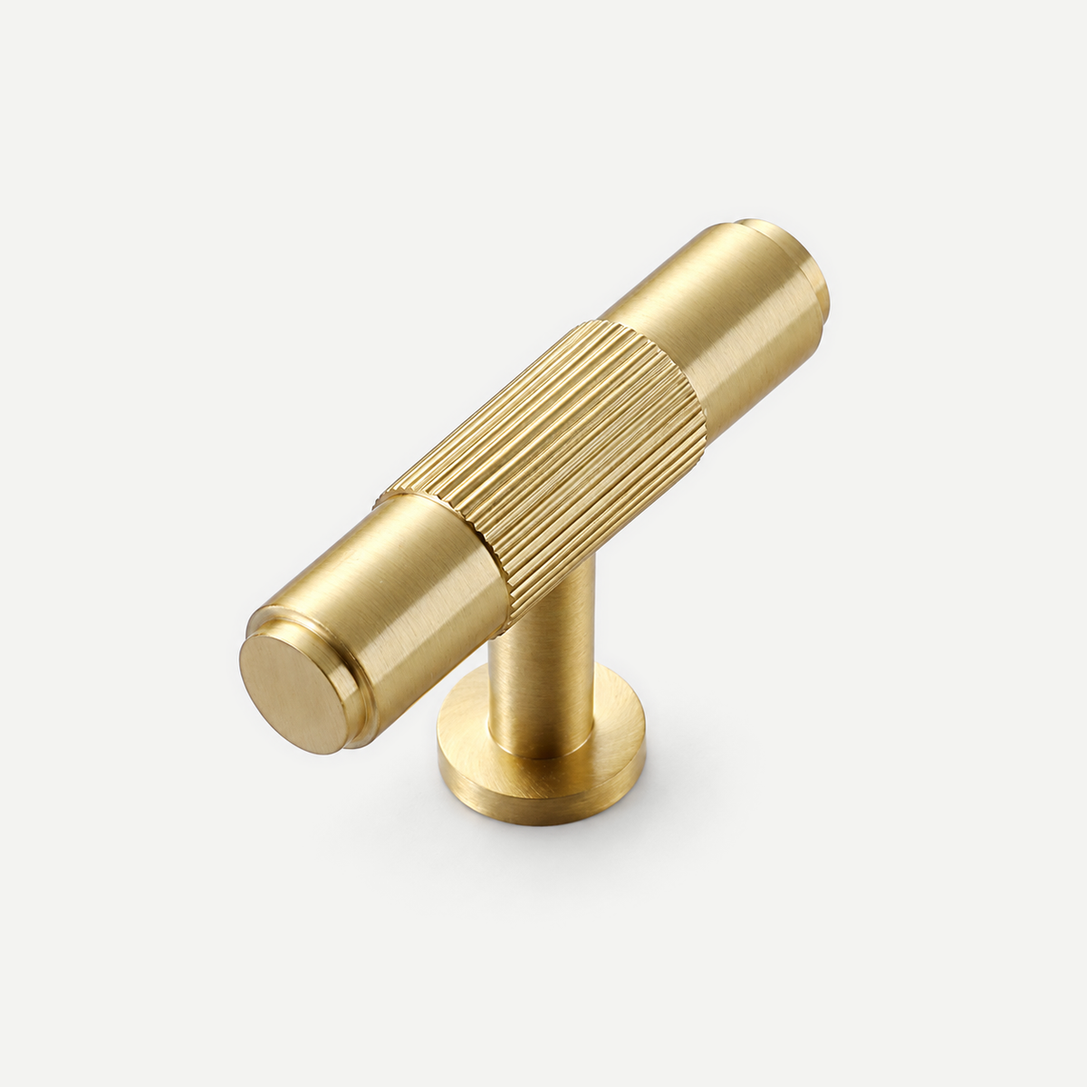 Copper striped cabinet T knob - single hole, 50mm overall length