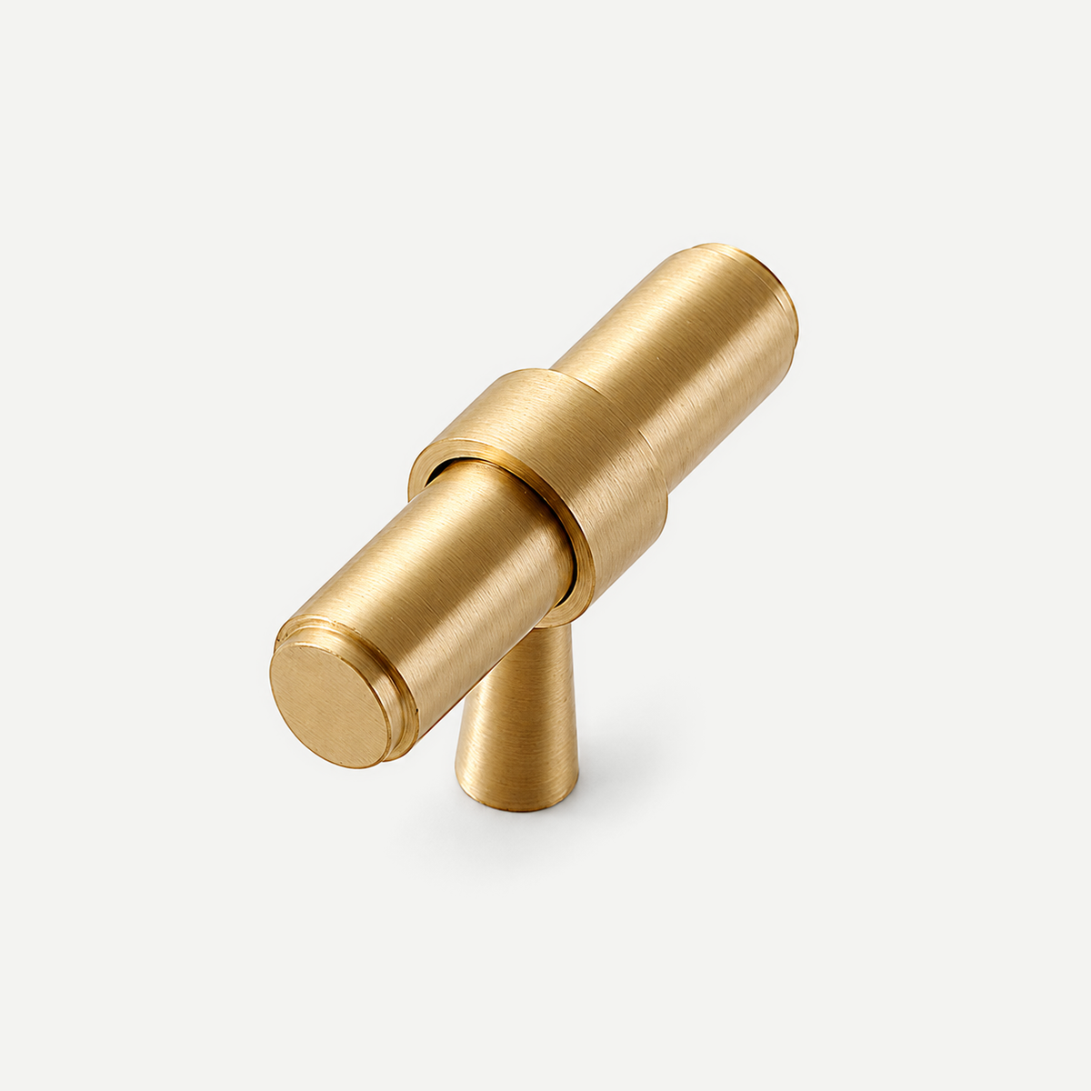 Copper cabinet handle single hole T-knob