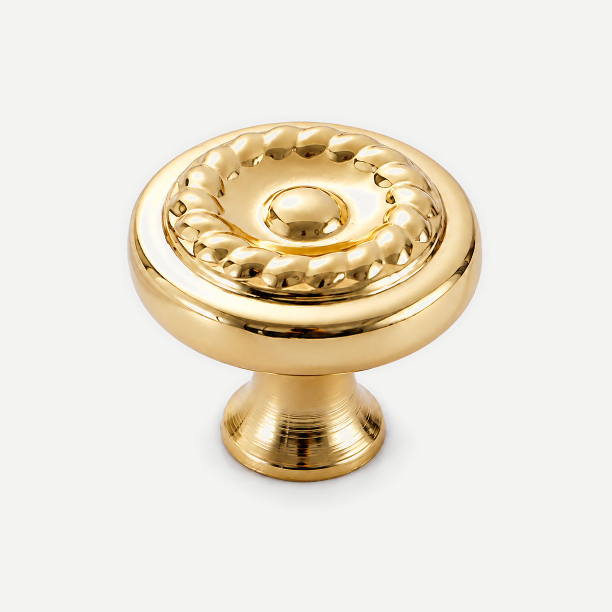 Polished brass Complex Simple - Complex knob diameter32 height27