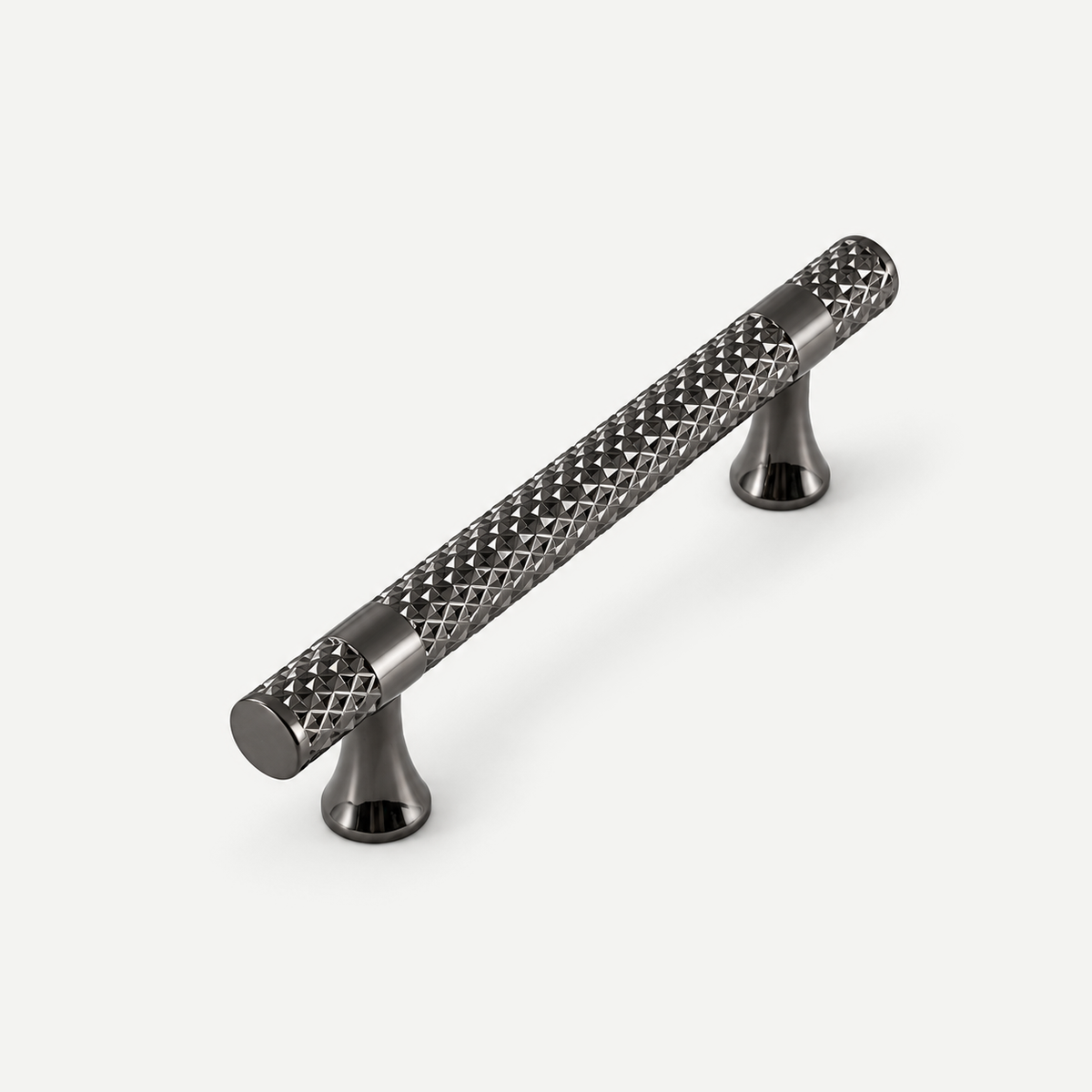 Zinc Alloy Cabinet Handles, Knobs & Pulls - 2 Colours - Grey pull 96mm centres