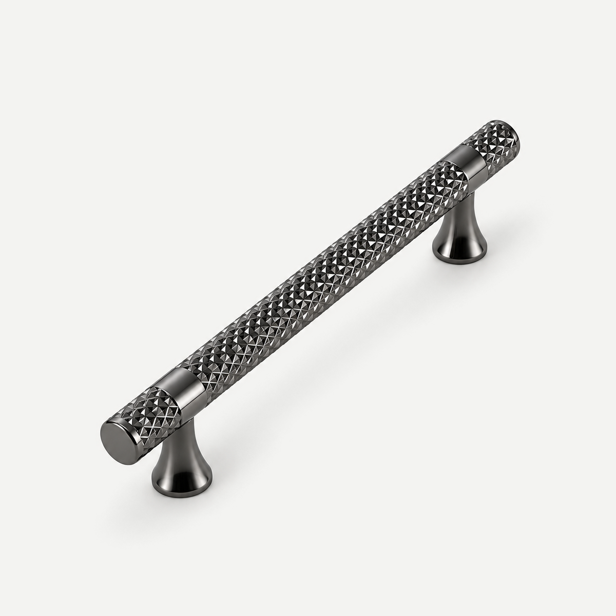 Zinc Alloy Cabinet Handles, Knobs & Pulls - 2 Colours - Grey pull 128mm centres