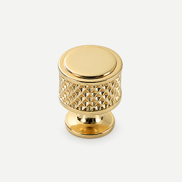 Zinc Alloy Cabinet Handles, Knobs & Pulls - 2 Colours - Gold knob 24mm