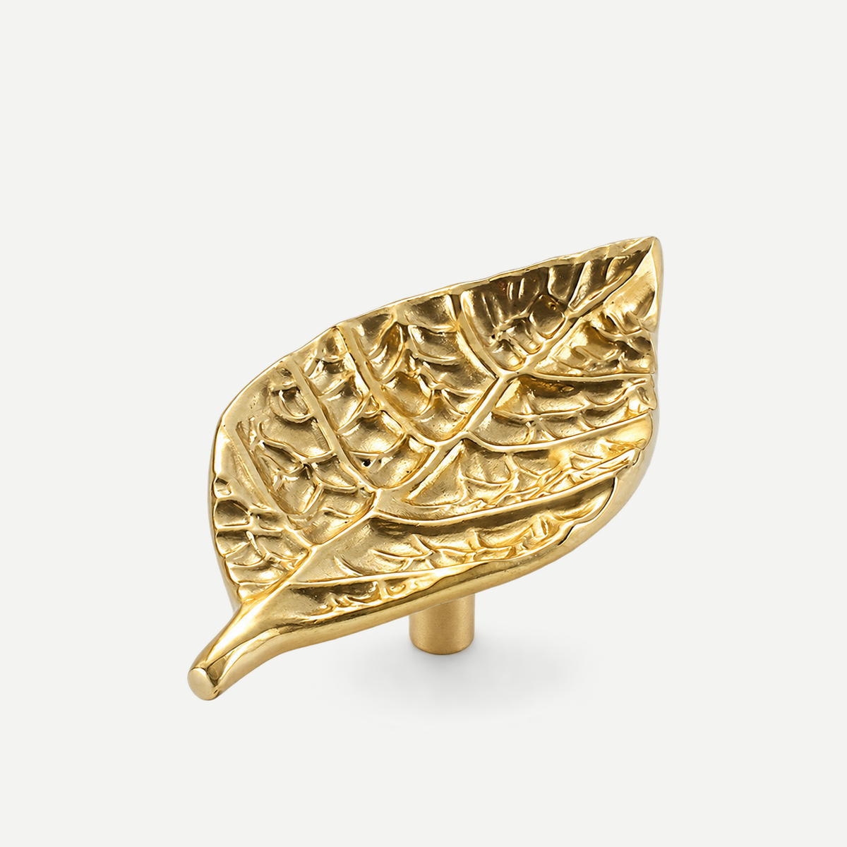 Gold leaf cabinet knob - main