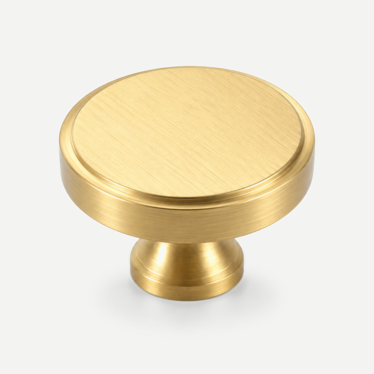 Brushed brass round cabinet knob32mm - original single main