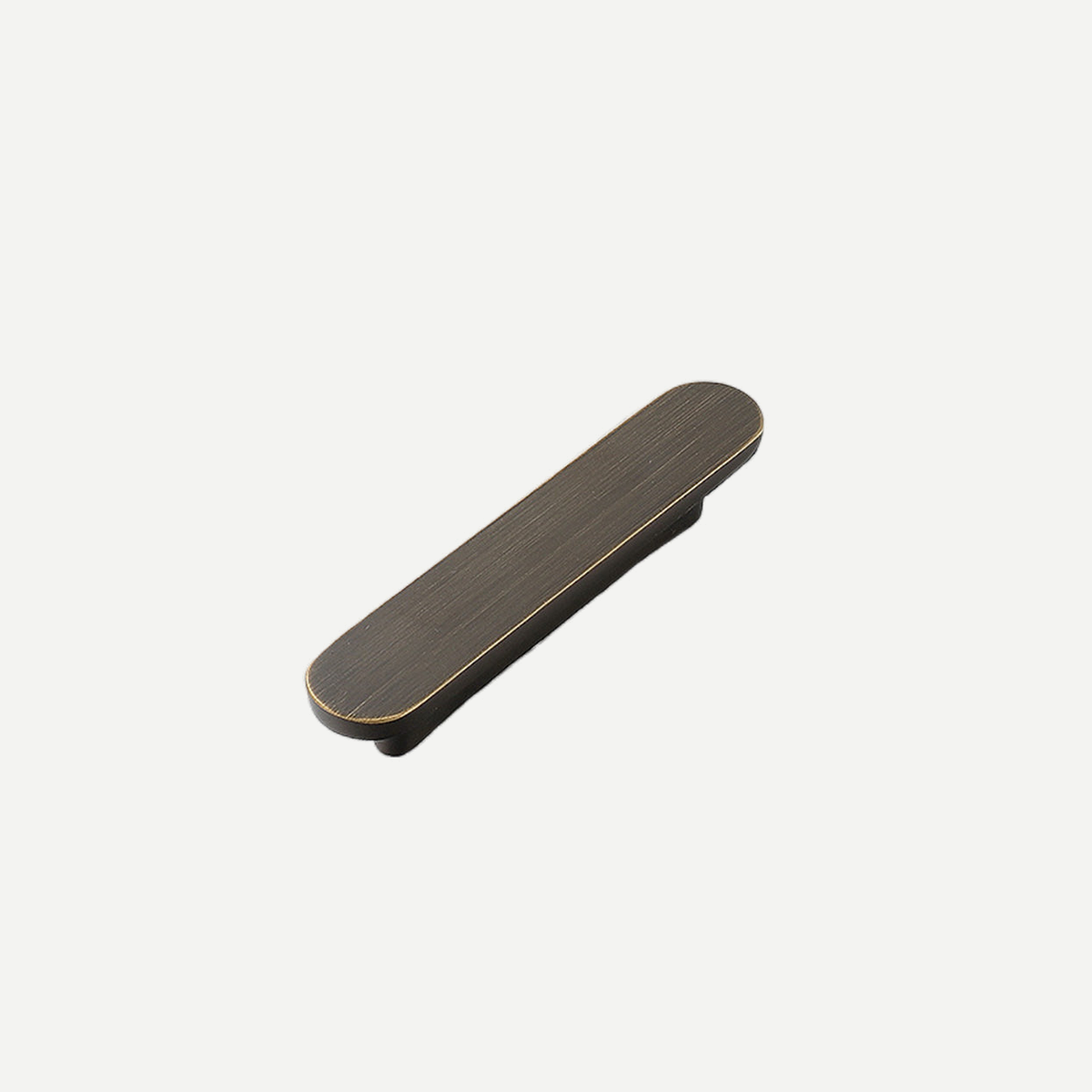 Antique finish cabinet lip pull - Actual C/C64mm single pull