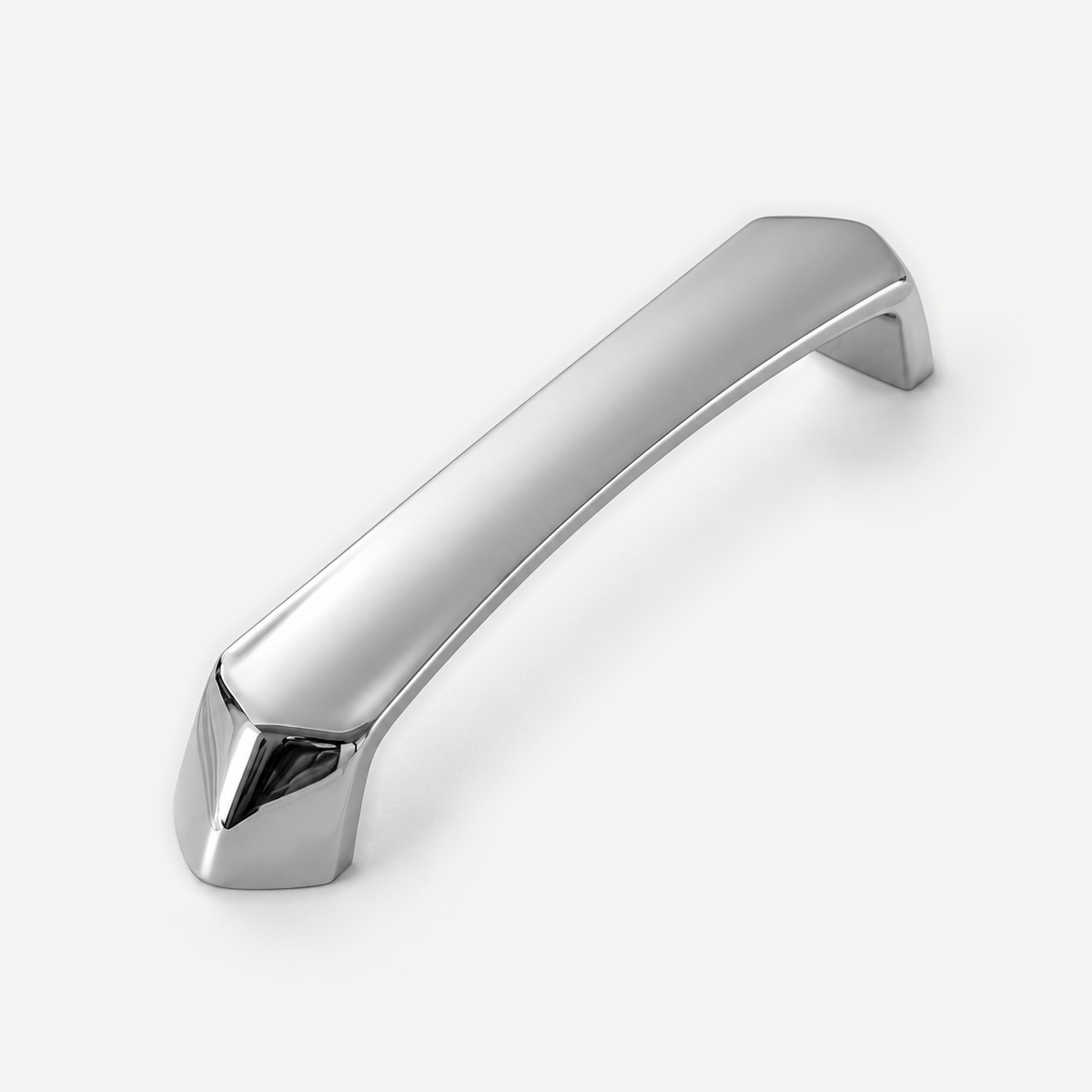 Bright Silver Brass Cabinet Handle 2 Hole Distance 96-192mm — product image 3