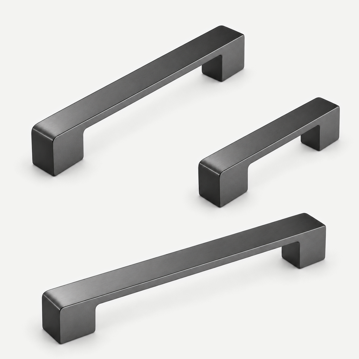 Grey Brass Cabinet Handle 96-160mm — product image 1
