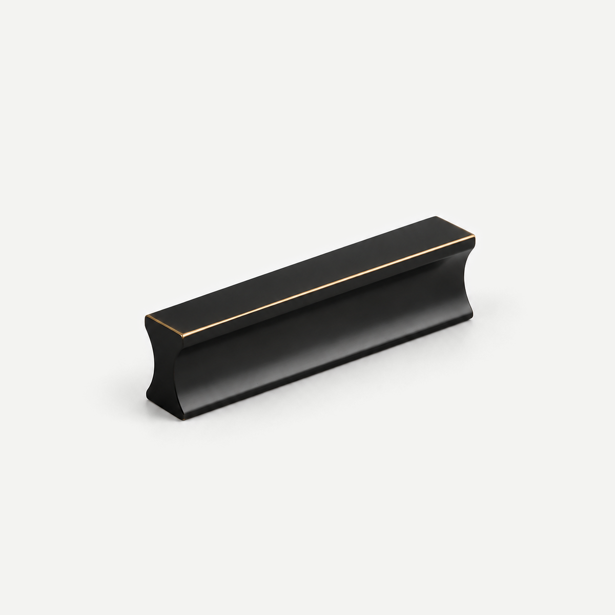 Matte Black Brass Cabinet Lip Pull 32-160mm — product image 2