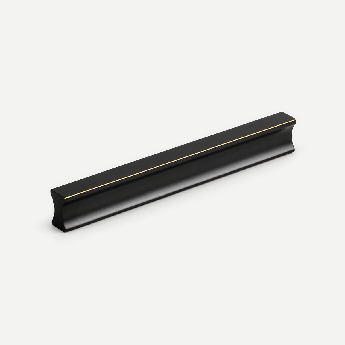 Matte Black Brass Cabinet Lip Pull 32-160mm — product image 3